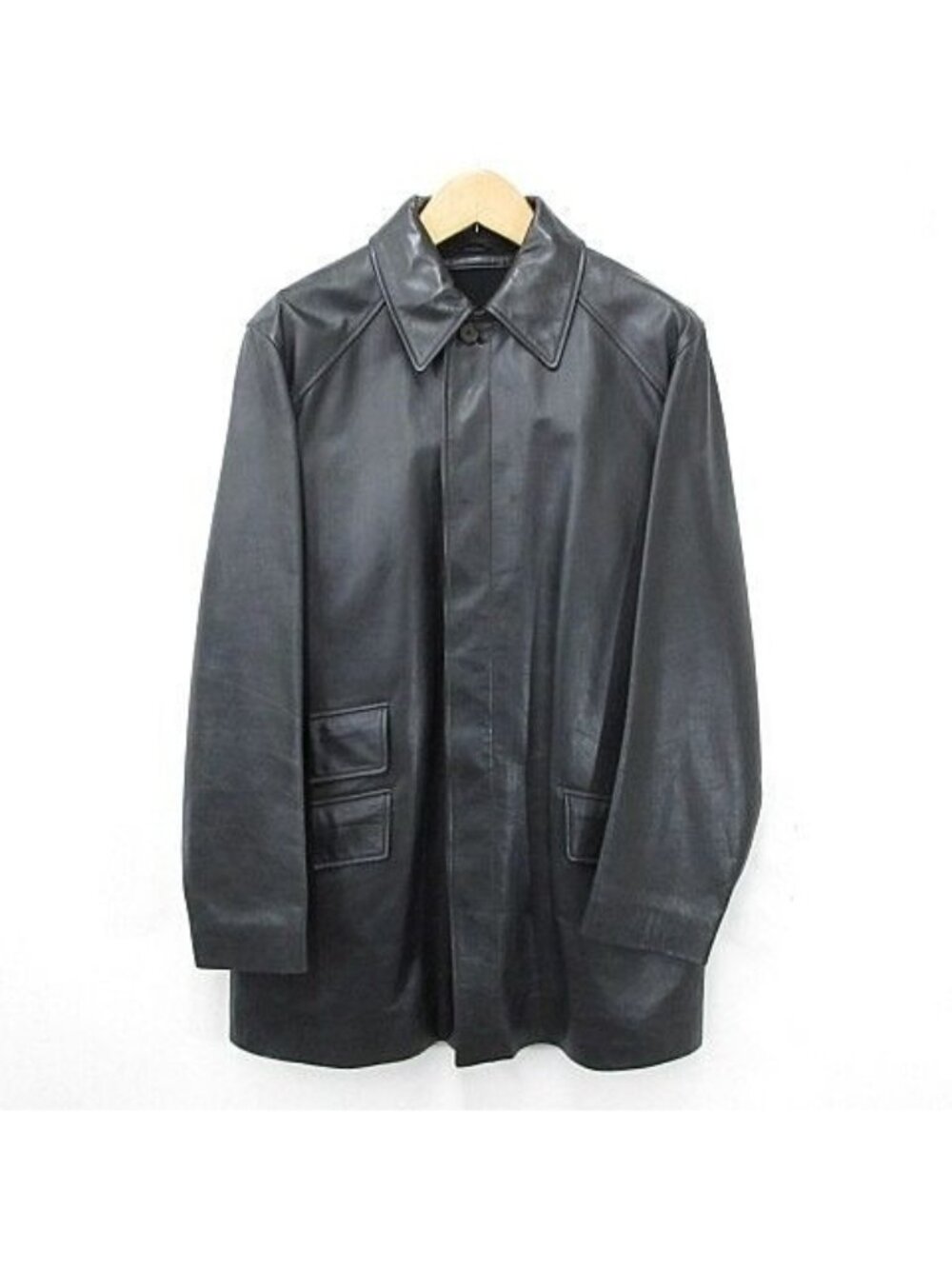 Hermes Coat Leather Stainless Steel Single